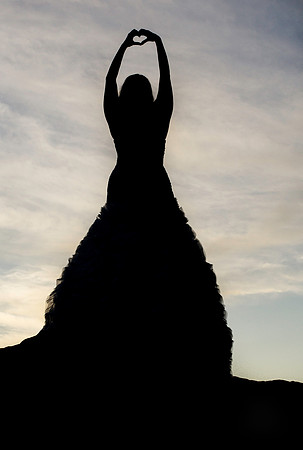 "Heart Silhouette" shot at the Ocoee Whitewater Center