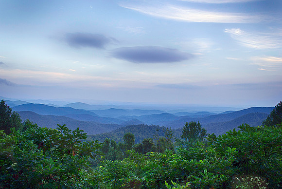 Mountaintown Creek Overlook in the Cohuttas