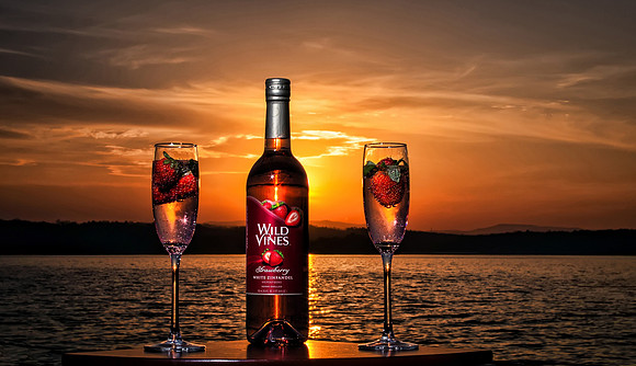 Romantic sunset on Lake Blue Ridge