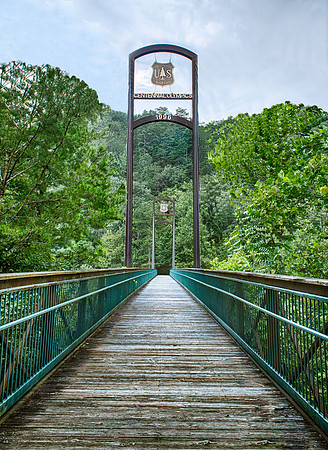 Ocoee Whitewater Center commemorative Olympic bridge