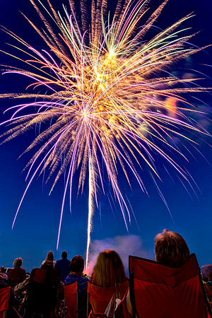2014 Fireworks show at the Blue Ridge Boat Marina